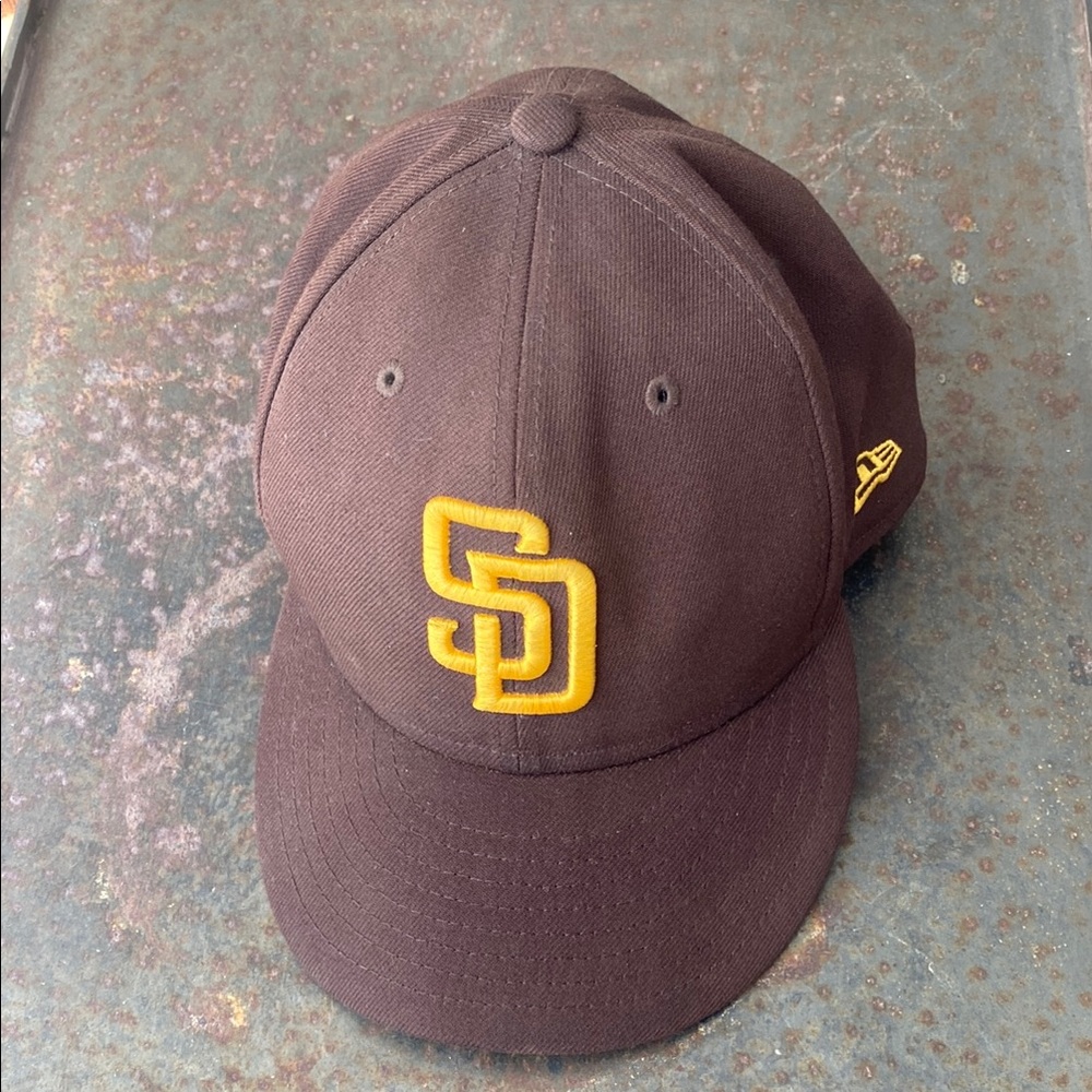 NewEra 59Fifty San Diego Padres Official On-Field Yellow Embroidery 7 1/2 59.6cm